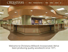 Tablet Screenshot of christianamillwork.com